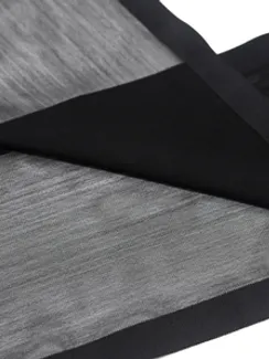 03-85 Кружево сетка 16 см, черный 170 (упаковка 10 м)