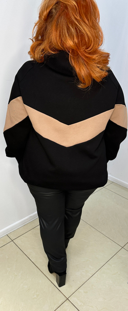 Толстовка-джемпер с капюшоном и блестящим принтом