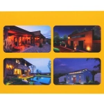 Фонарь садовый «Огонь» 38*19*20 см, на солнечной батарее (свеч., теплый белый) 1 LED, 3 реж., датчик движ.