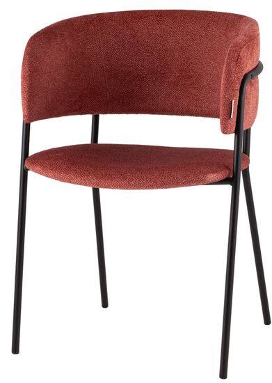 Кресло Нэлли New буклированный велюр терракотовый