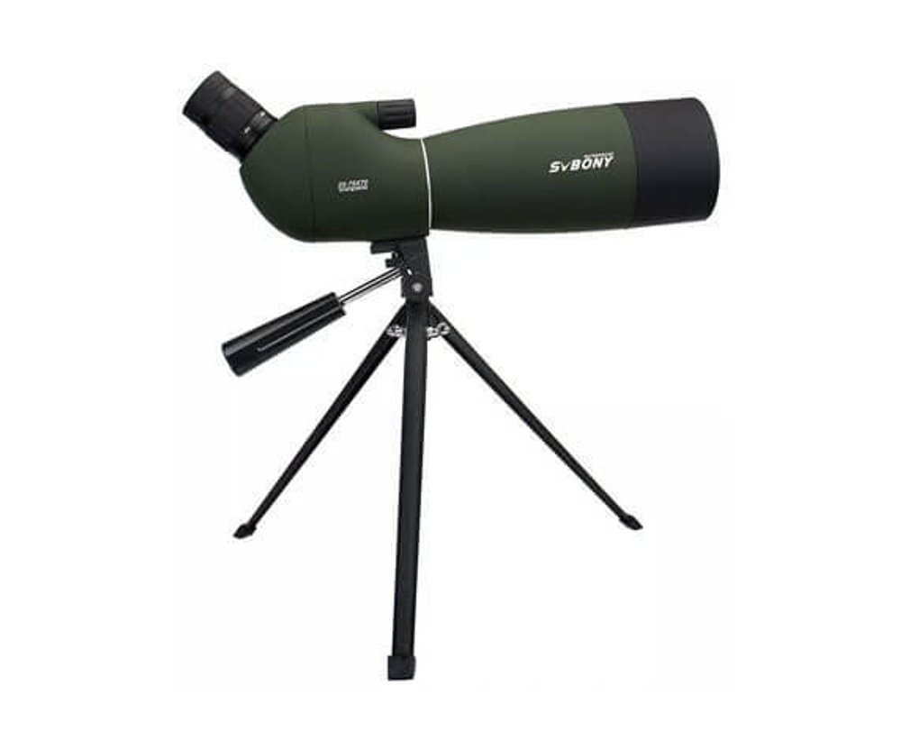 Зрительная труба SVBONY SV28 25–75x70 WP со штативом, зеленая - фото 8