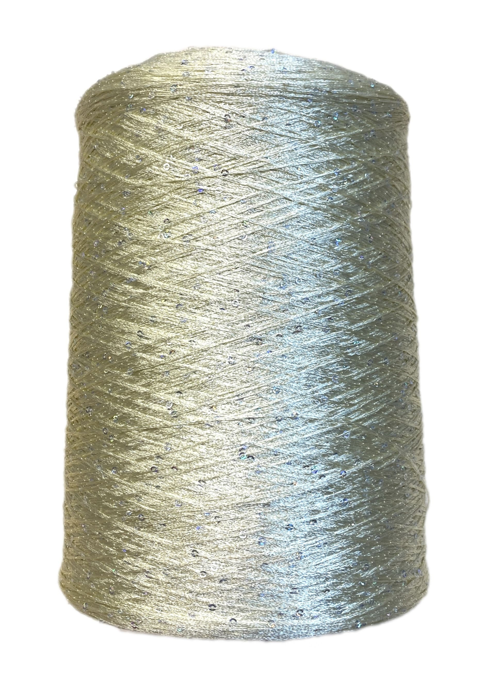 Пряжа на бобине 100% полиамид с пайетками (Италия) 100г -750м 230г
