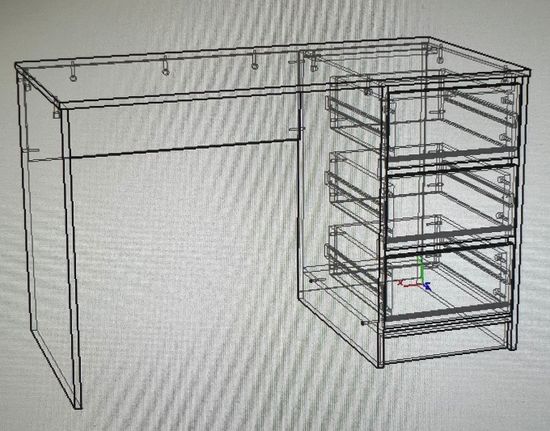 Стол письменный ВЕКТ-2 правый
