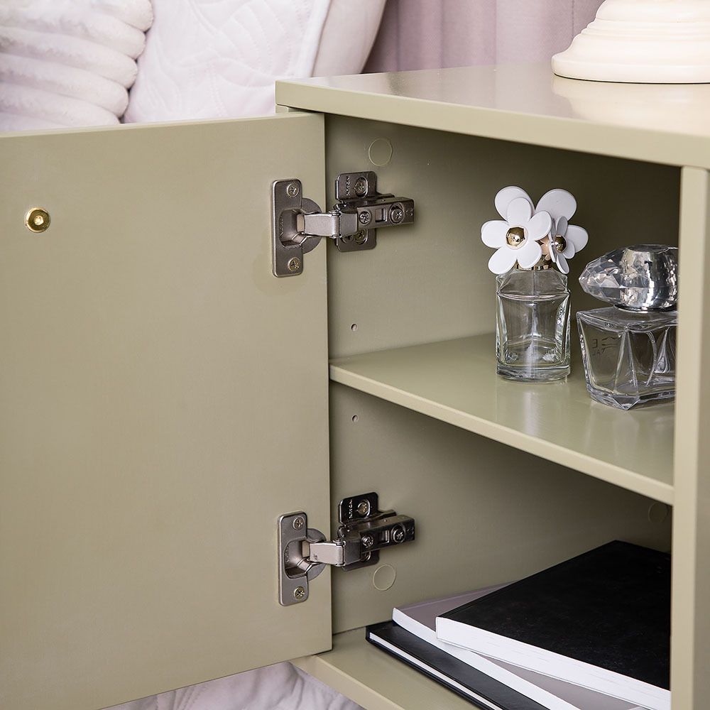 Тумба под ТВ Арт Колор leaves 117см Классик Голд Зеленая олива