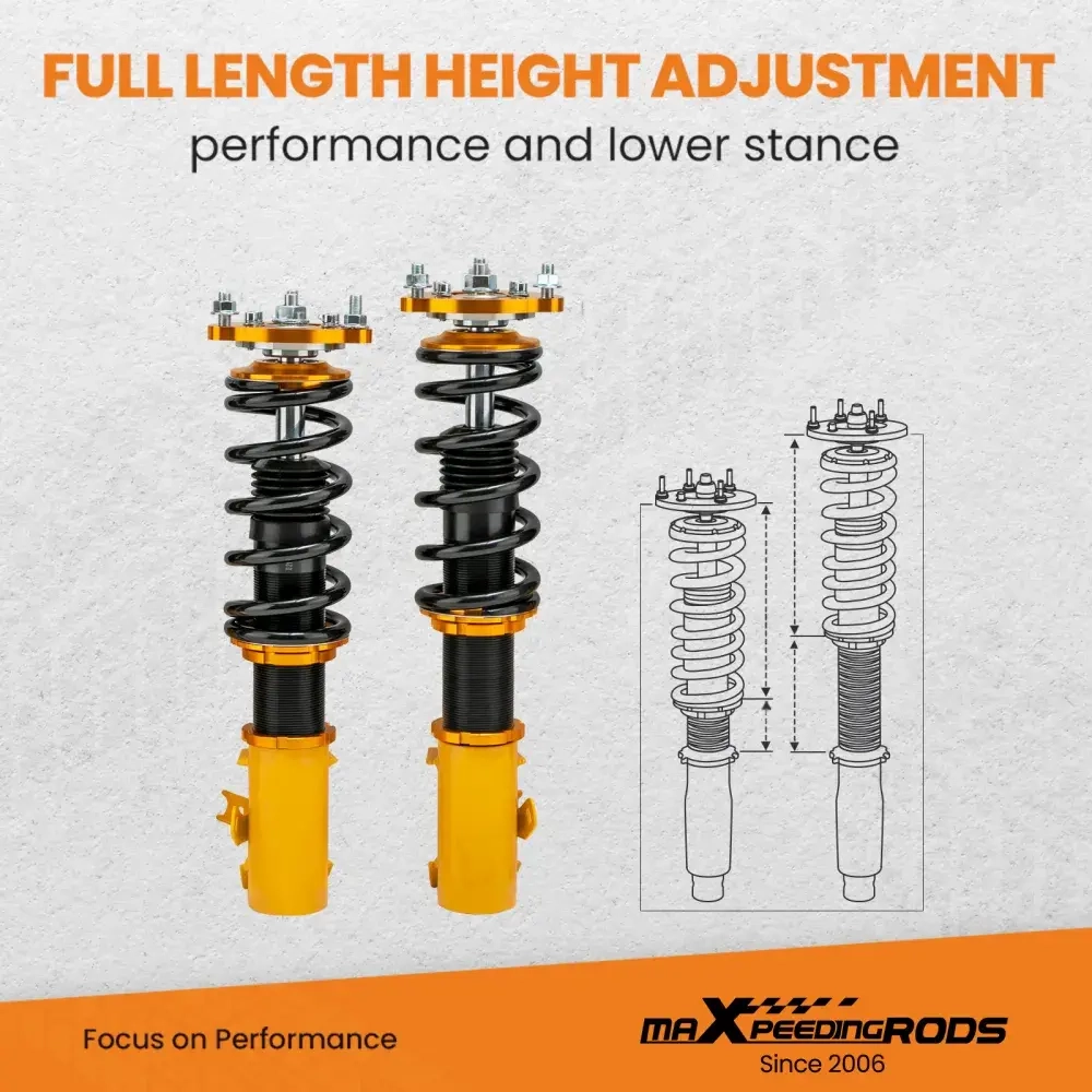 Racing Coilover Struts Shocks подходит для автомобиля Honda Civic EX LX Sedan 2006-11 Adjustable