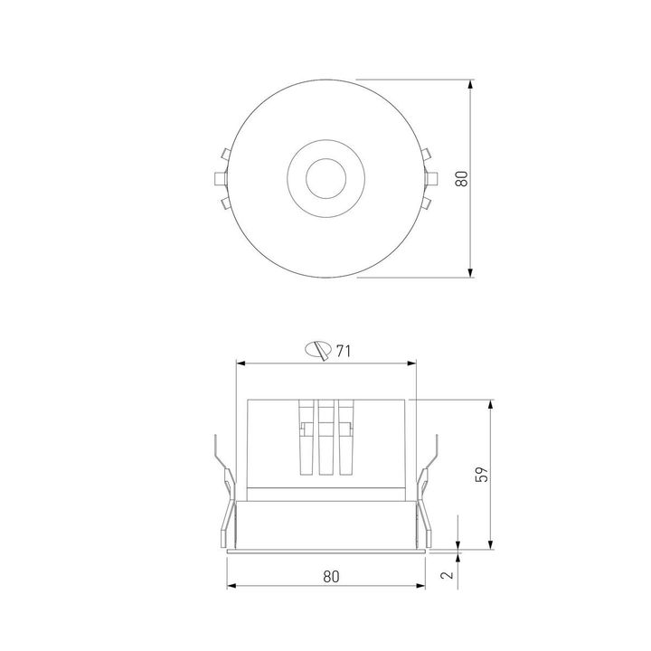 Встраиваемый светодиодный светильник Elektrostandard Bliss 25070/LED a069408