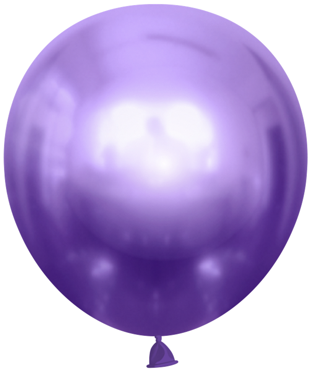 Шар (18''/46 см) Фиолетовый, хром, 1 шт.