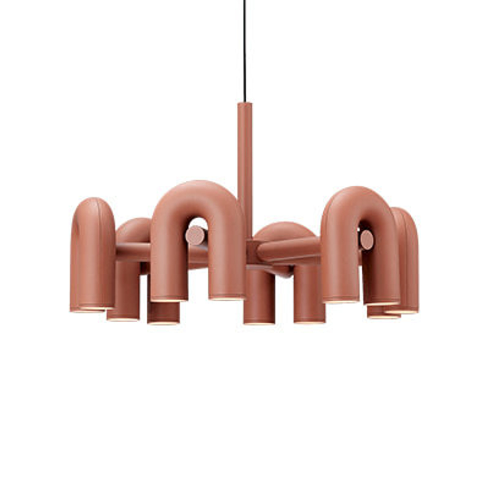 Pendant design lamp Cirkus by AGO Lighting (6 lampshades/Pink)