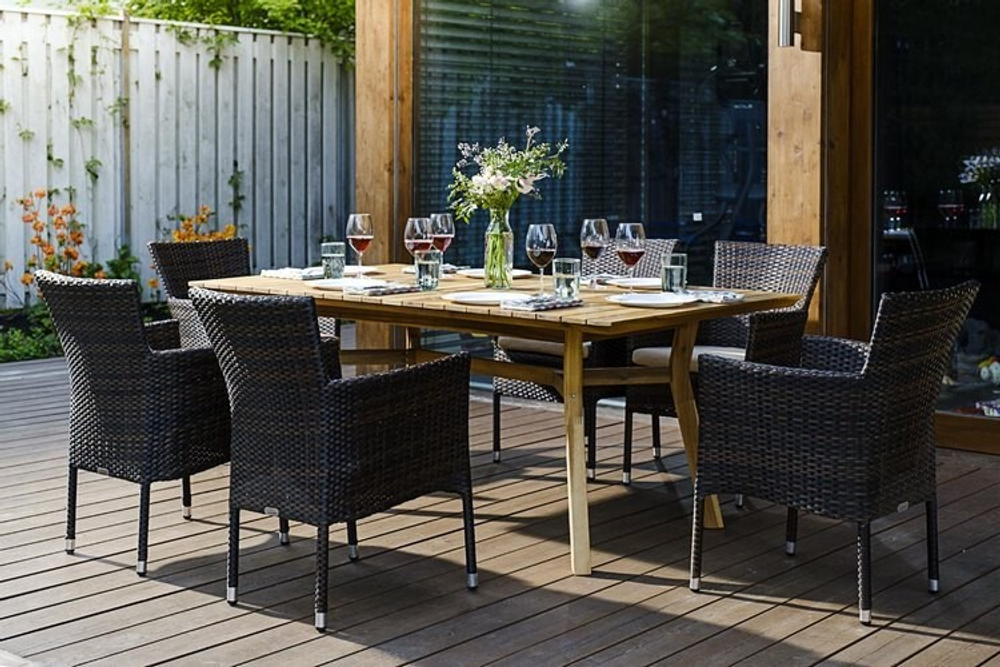 Обеденный комплект MODENA 180 см на 6 персон с креслами