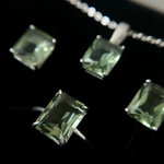 Колье Perfect с зеленым кварцем