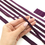 Резинка отделочная с фестончатым краем СЛИВА, 8мм