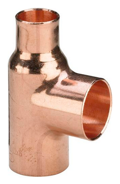 Viega тройник медный 28х28х15 мм. редукционный переходной (серия 95130 медные фитинги под пайку)