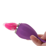 Вибростимулятор с помпой и имитатором языка PipeDream Fantasy for Her Ultimate Pleasure Max Dual Oral Sex Simulator with Hose & G-Spot Vibrator Purple 496812