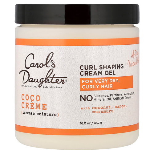 Carol's Daughter, Coco Creme, интенсивное увлажнение, крем-гель для формирования локонов, для очень сухих и вьющихся волос, 452 г (16 унций)