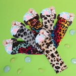 Повязка на голову «Britney Room», принт крупный леопард, микс 6 цветов, 20*7см