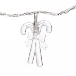 Гирлянда для дома 4,0 м 20 ламп LED с насадками КОНФЕТКИ, прозрач.пров., авторежим.,IP-20 RG/RB (возможность соединения)