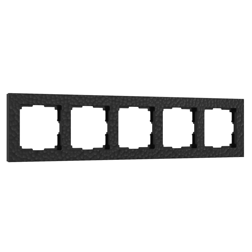 Рамка на 5 постов Hammer (черный) W0052408