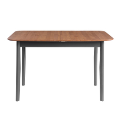 Стол Соната Люкс раздвижной/Sonata Lux extension table массив сосны, антик /графит, 120-(150)х75х75 см