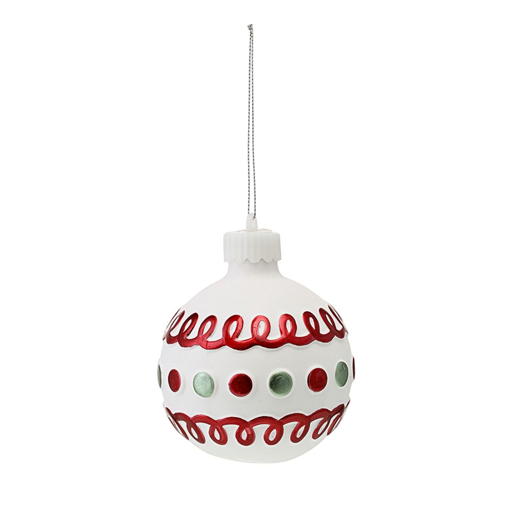 Набор ёлочных украшений с подсветкой Festive embroidey из коллекции New Year Essential, 4 шт.