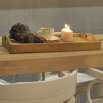 Столик поднос для завтрака деревянный на ножках, разборный