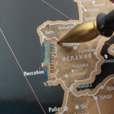 Набор скребков для скретч карты мира, России, постера, картины