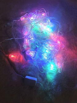 Гирлянда светодиодная с гол. наконеч."ФЕЙЕРВЕРК", 5 мм., 500 LED, хол. бел., 5м, 8 реж. MAG-G083-500