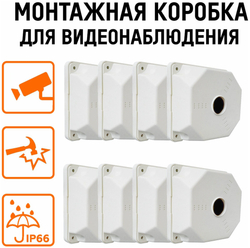 Коробка монтажная для крепления камер видеонаблюдения SP-Box 130x130x50 (8 шт.)