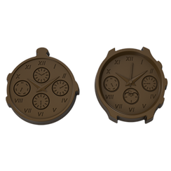 1087 | Форма для шоколадных изделий "Часы" (275*135 мм)