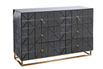 KFG126 Комод с матовой зерк. отделкой 6 ящиков 129*46*86см