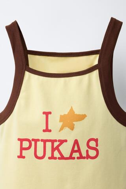 ZARA X PUKAS ФУТБОЛКА PUKAS SURF, ЖЕЛТЫЙ