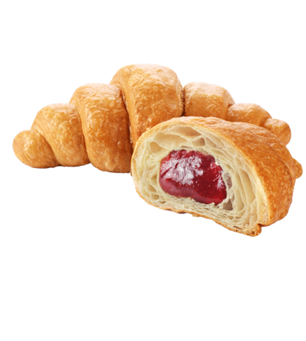 Круассан с клубникой, 80 гр. 50 шт/кор