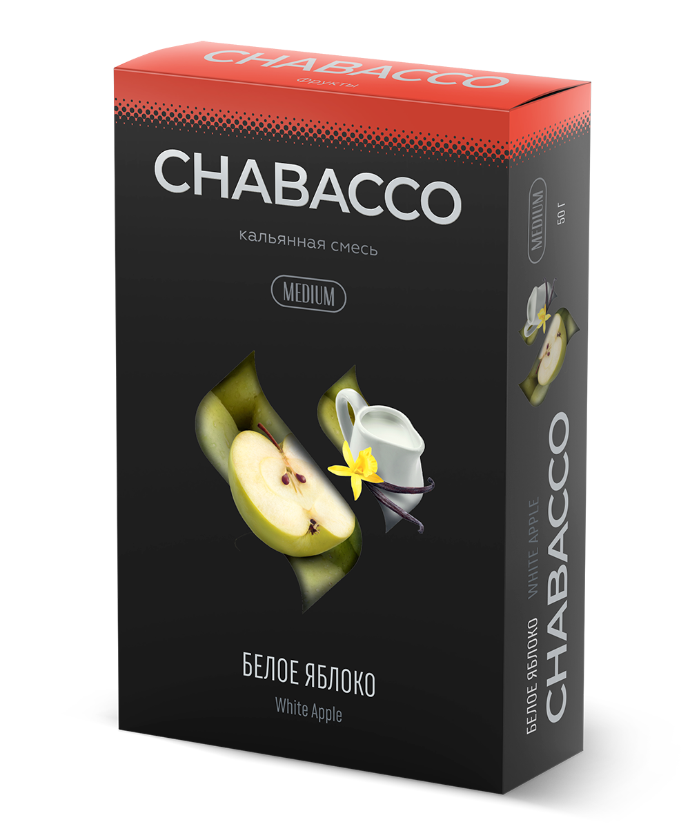 Chabacco Medium - White Apple (50g)