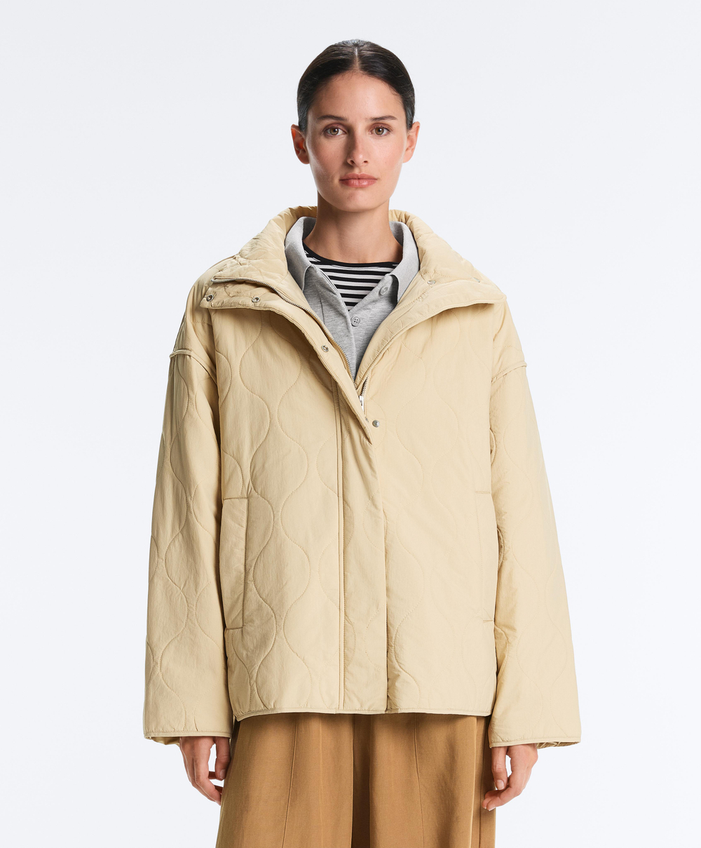 Oysho Утепленная водоотталкивающая куртка FELLEX® AEROGEL, бежевый
