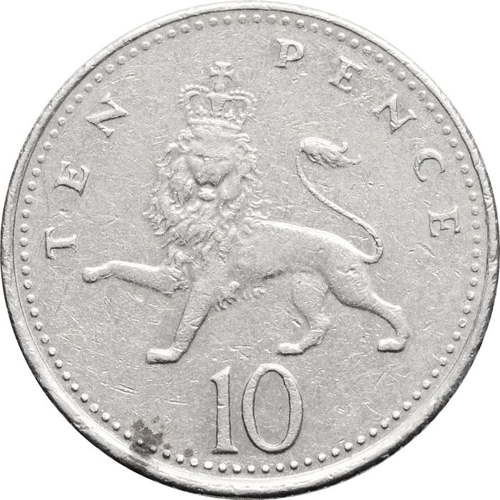 10 пенсов 1998-2008 Великобритания