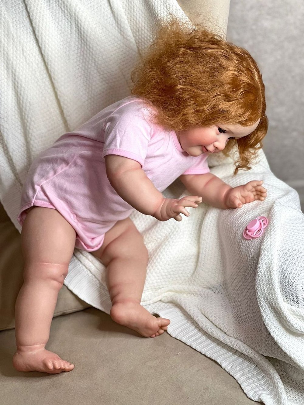 Кукла Реборн мягконабивная 65см в пакете (FA-510)