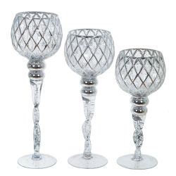 GAEM Набор из 3-х подсвечников, L33 W16 H46,5 см