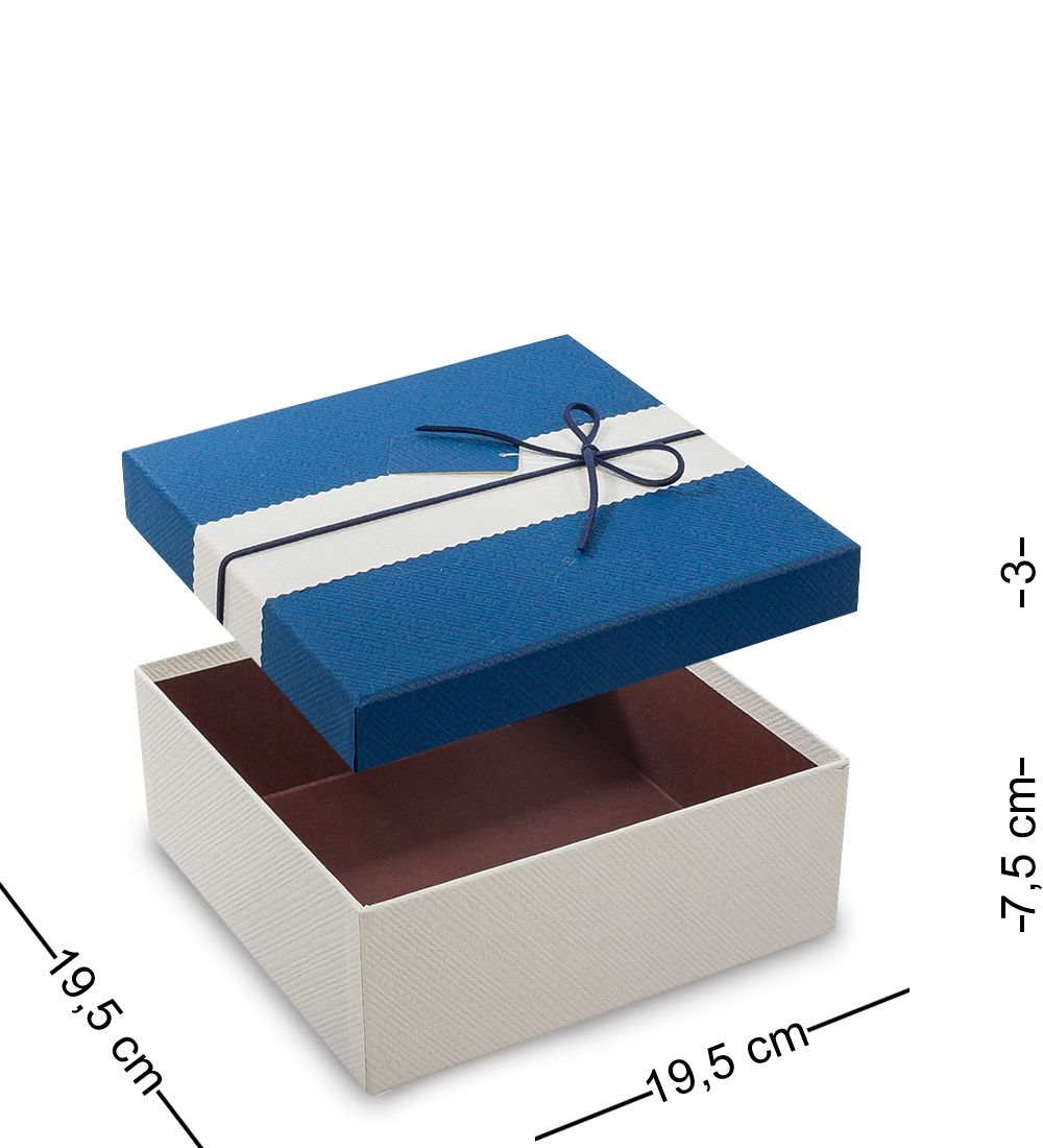 Packing Symphony WF-36-A Набор коробок из 3шт «Прямоугольник» цв.бел./син.