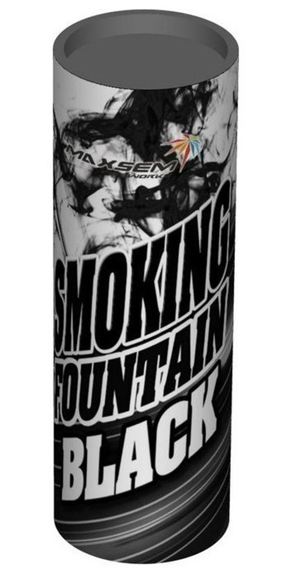 Дымовой фонтан цветной SMOKING FOUNTAIN BLACK 1,75" 30сек. h-115мм
