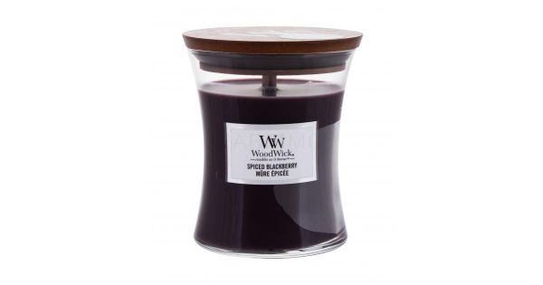 WoodWick Spiced Blackberry - Ароматическая свеча с ароматом ежевики с корицей 275г