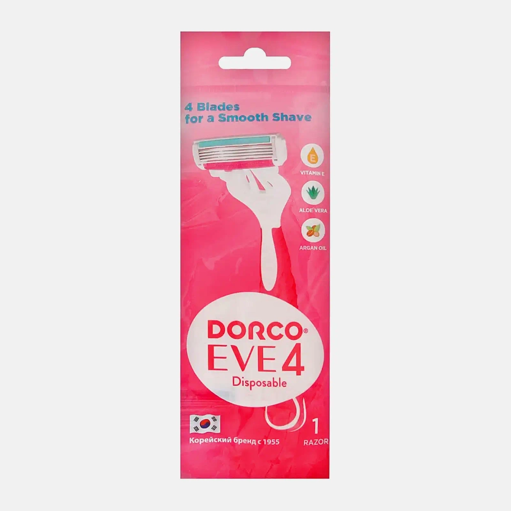Одноразовый станок для бритья Dorco EVE 4 Disposable женская 4 лезвия 1шт