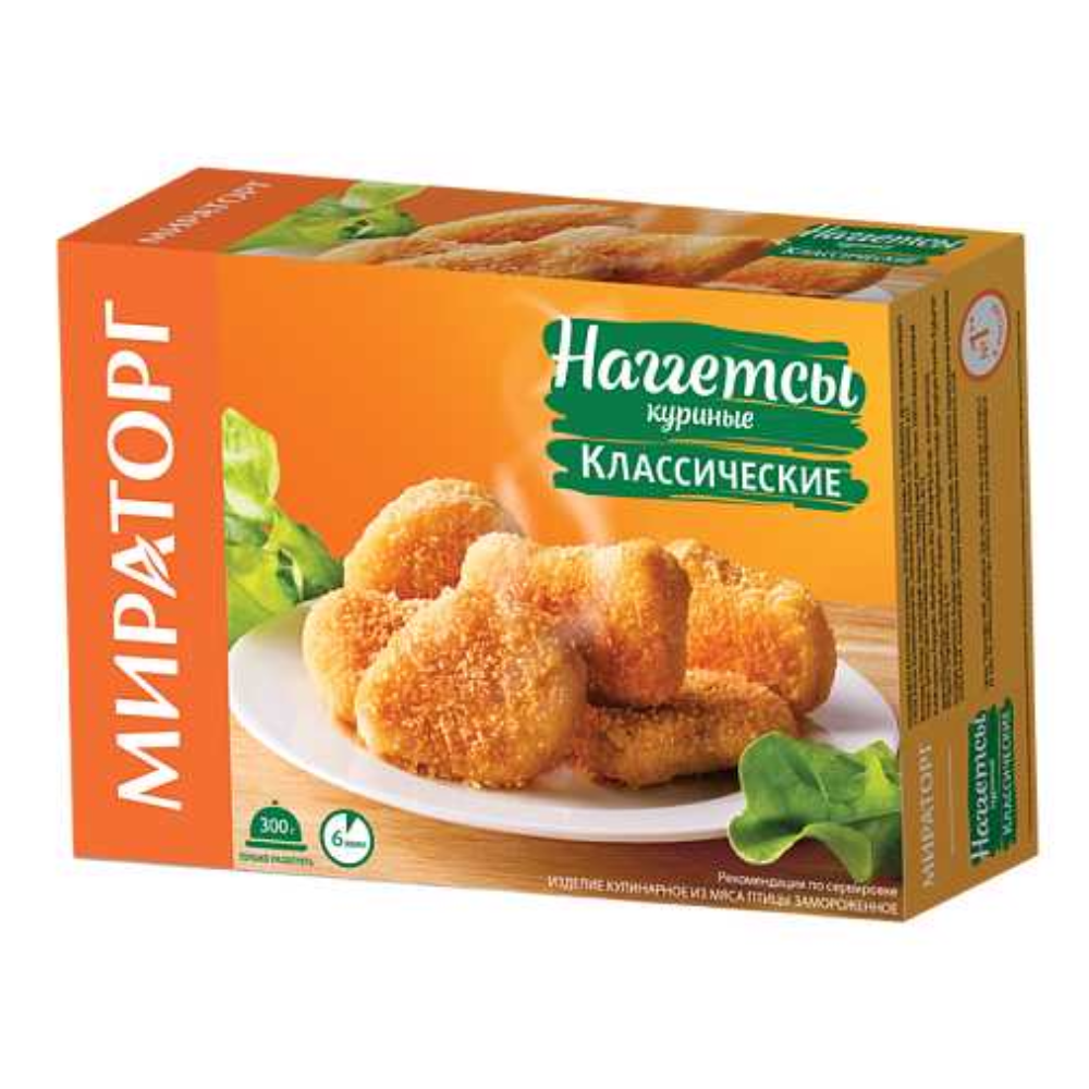 Наггетсы Мираторг классические 300 гр