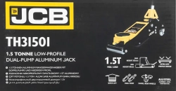 Домкрат подкатной гидравлический 1.5т (h min 80мм, h max 355мм) JCB JCB-TH31501