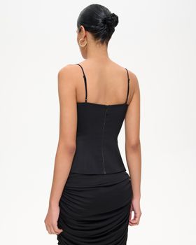 Топ корсетного типа из крепа