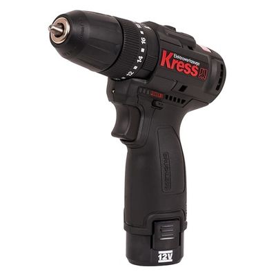 Дрель аккумуляторная KRESS KU362.2 12V 2Ачx2 ЗУ сумка