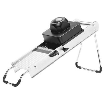 Мандолина(овощерезка)+7 насадок;металл,пластик;,H=125,L=400,B=45мм;металлич.,черный (Цвет: серебристый)