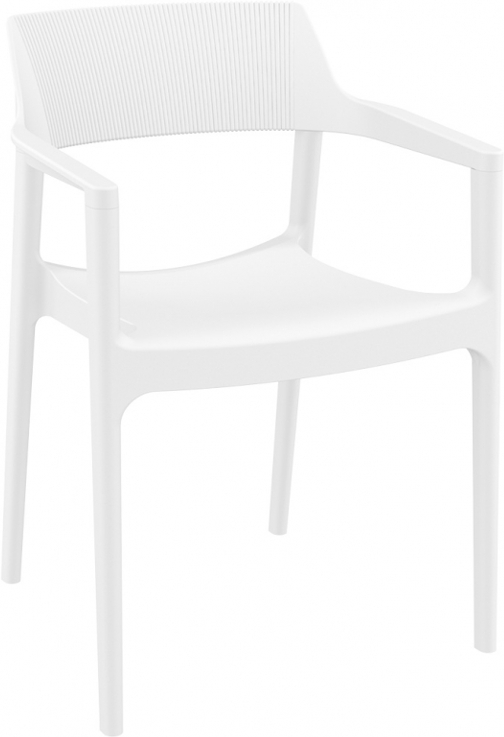 Кресло пластиковое Siesta Contract Tulum, белый