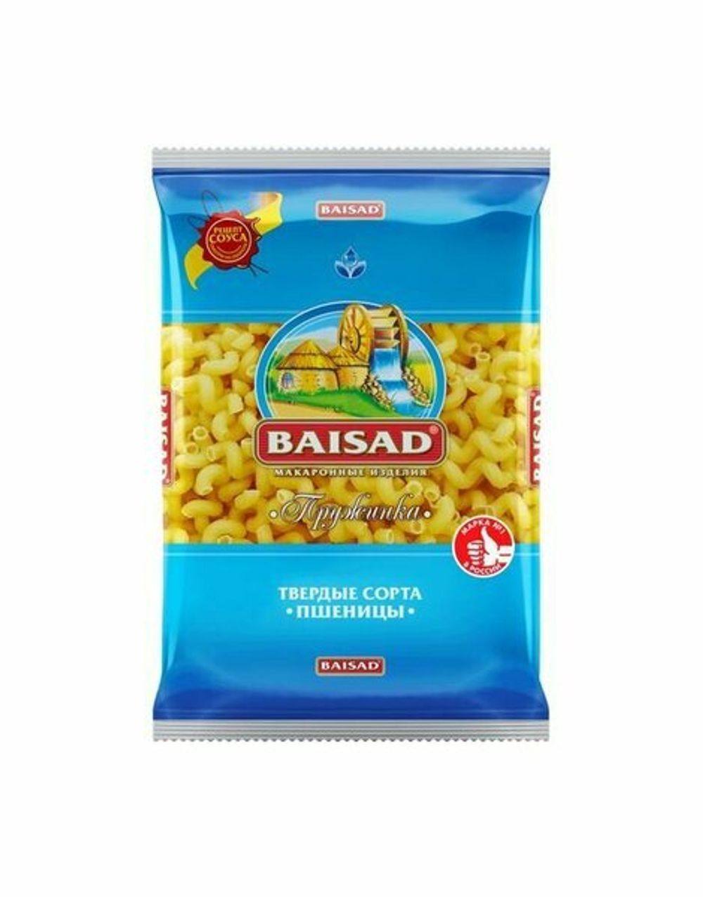 Изделия макаронные пружинки длинные гр.а, кл.1, Baisad, 500г