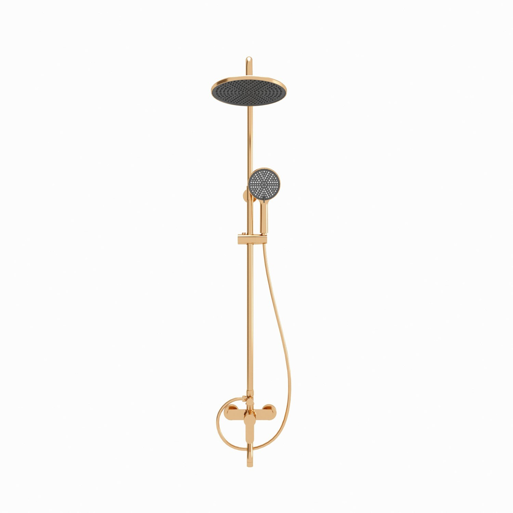 Душевая стойка TURI brushed gold