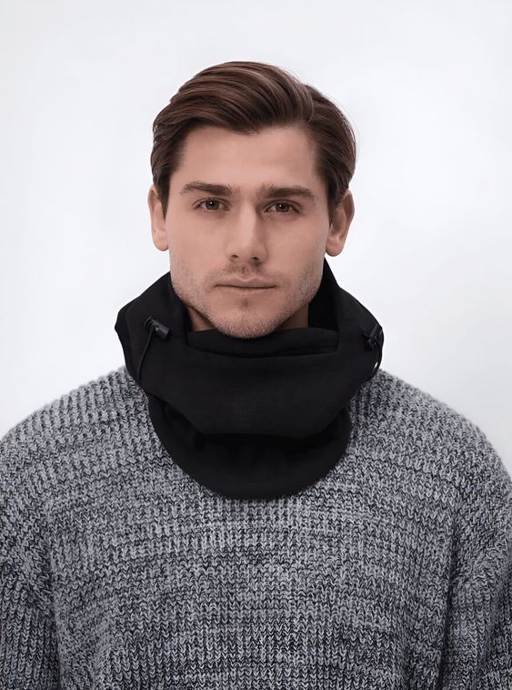 Тактическая балаклава зимняя шапка капор Черный