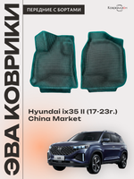 Передние автомобильные коврики ЭВА с бортами для Hyundai ix35 II (17-23г.) China Market
